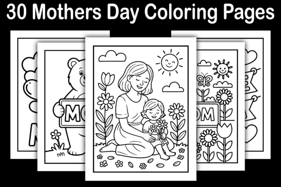 30 Mothers Day Coloring Pages