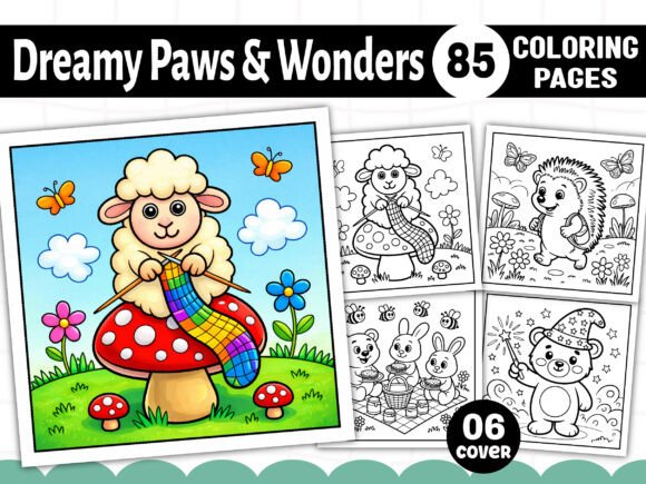 Dreamy Paws Wonders Coloring Pages & Graphics