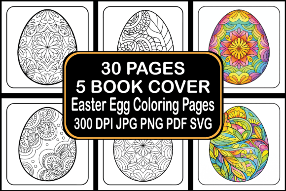 Easter Egg Coloring Pages Graphics