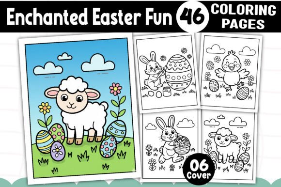 Enchanted Easter Fun Coloring Book: Graphics & Coloring Pages