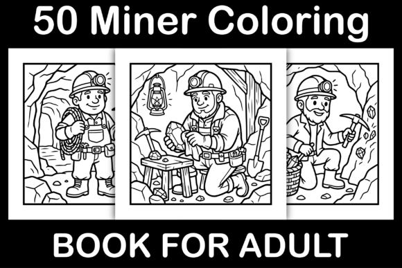 Miner Coloring Pages Graphics